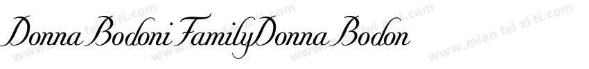 Donna Bodoni FamilyDonna Bodoni Fam字体转换